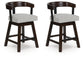Taburete de bar giratorio Haddigan UPH (2/CN)