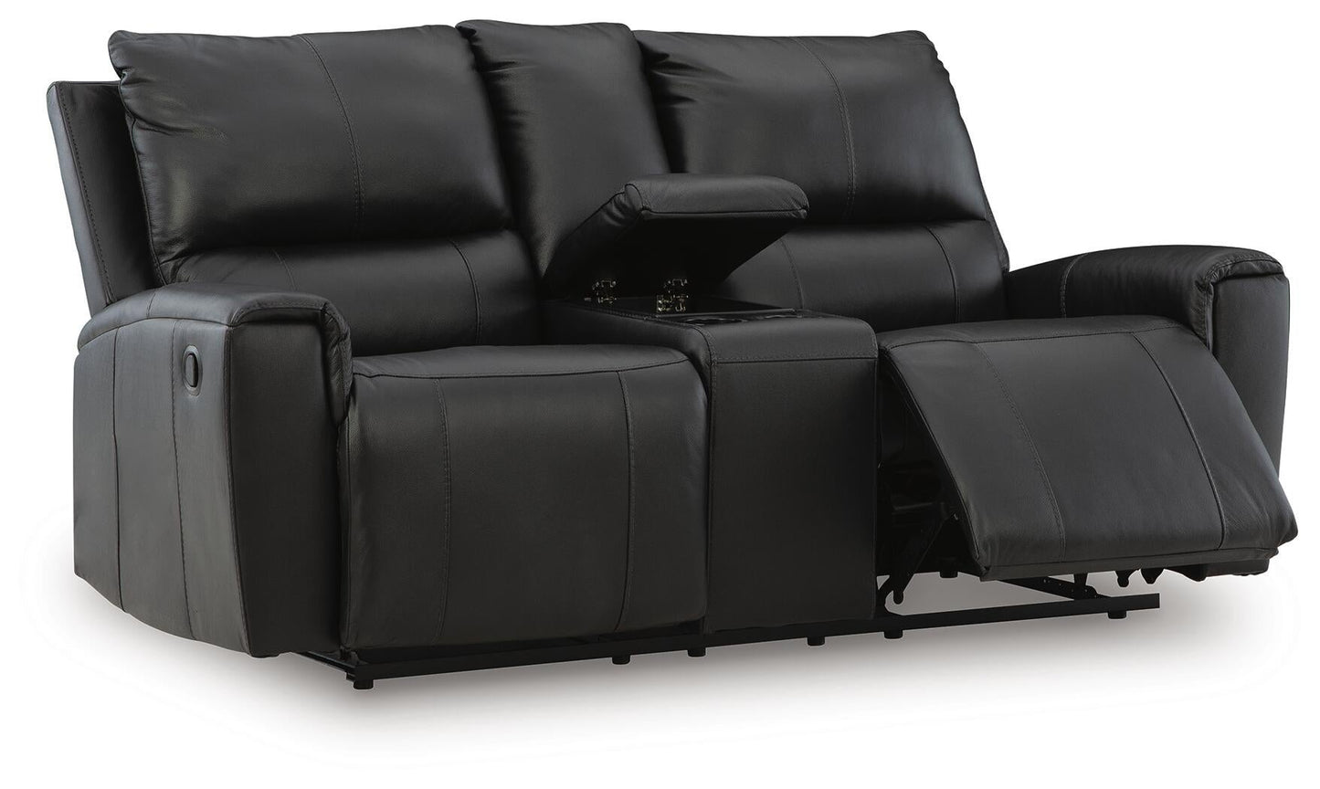Sofá cama doble Glossmore con consola
