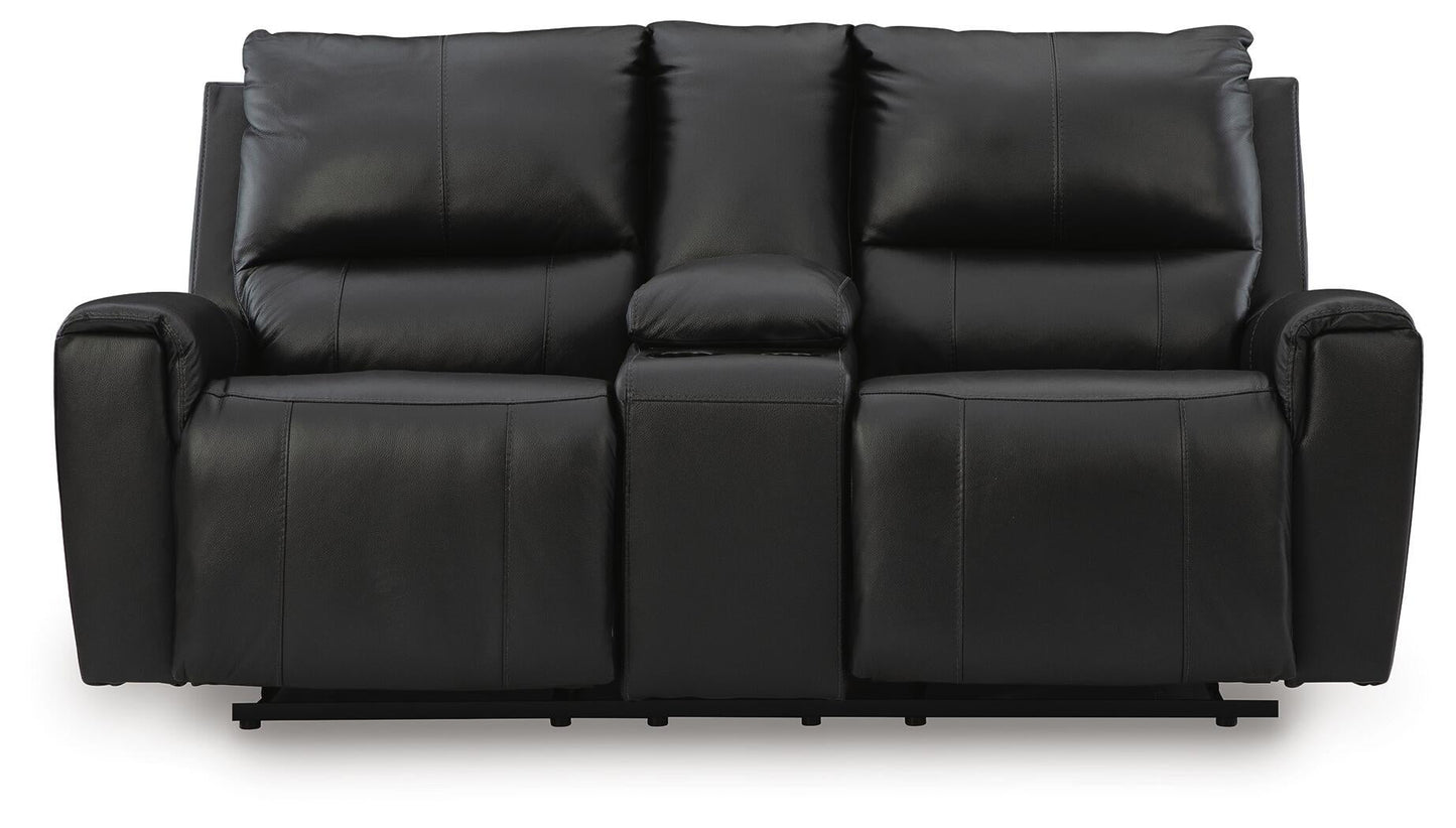 Sofá cama doble Glossmore con consola