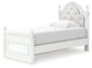 Cama doble tapizada con almacenamiento Kozlani