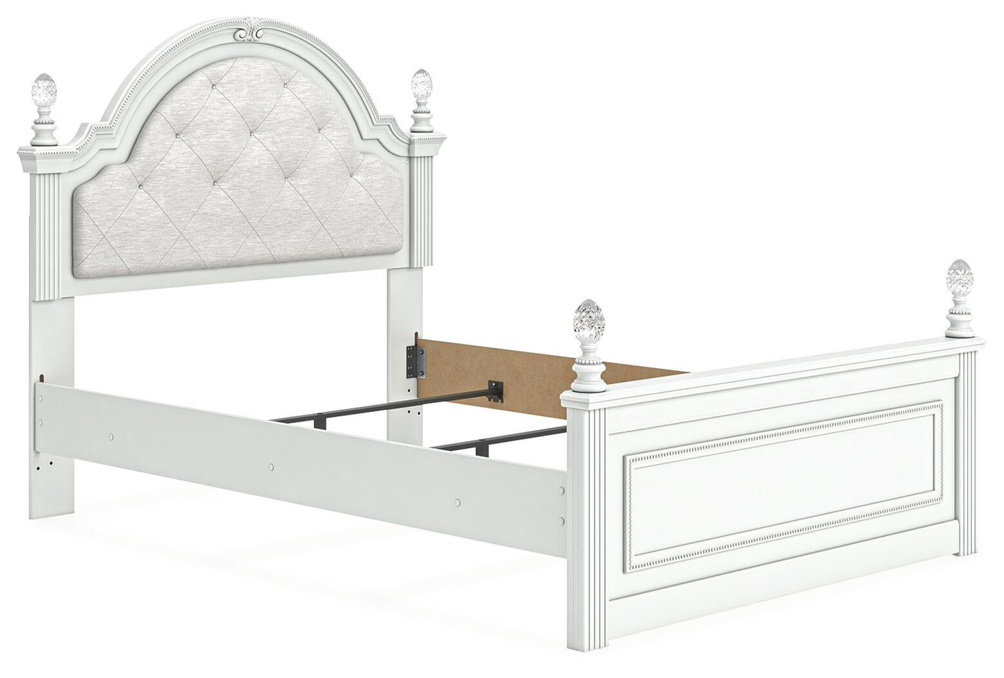 Cama Kozlani Full con panel tapizado