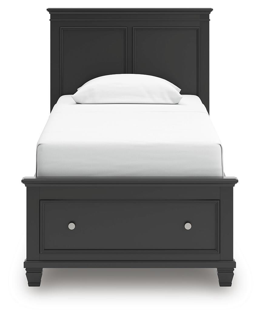 Cama doble con almacenamiento Lanolee