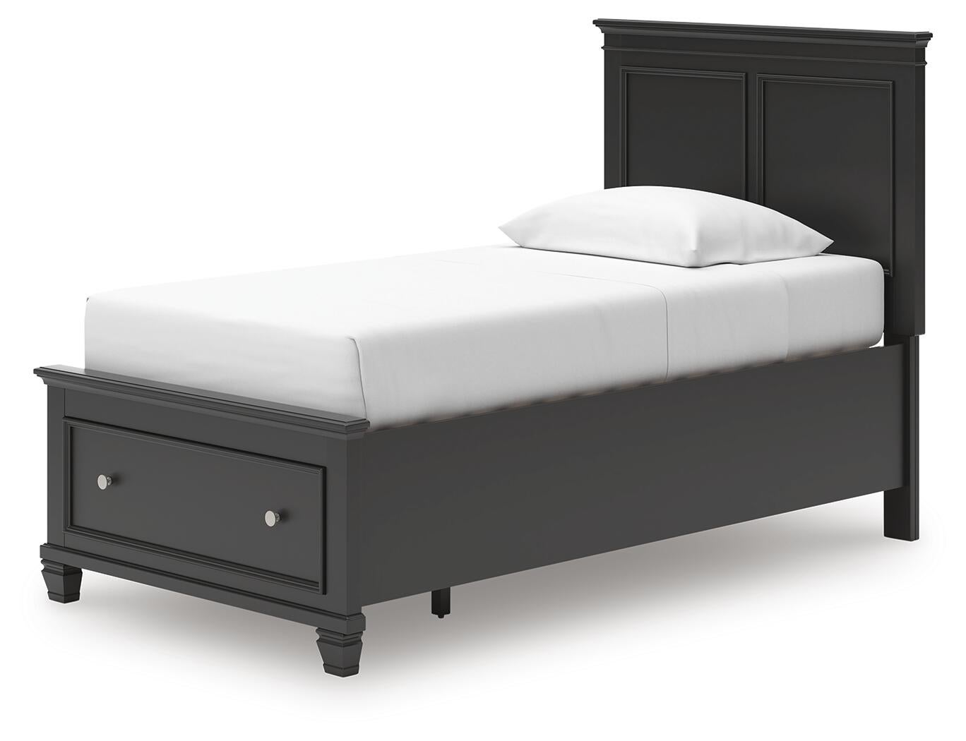 Cama doble con almacenamiento Lanolee