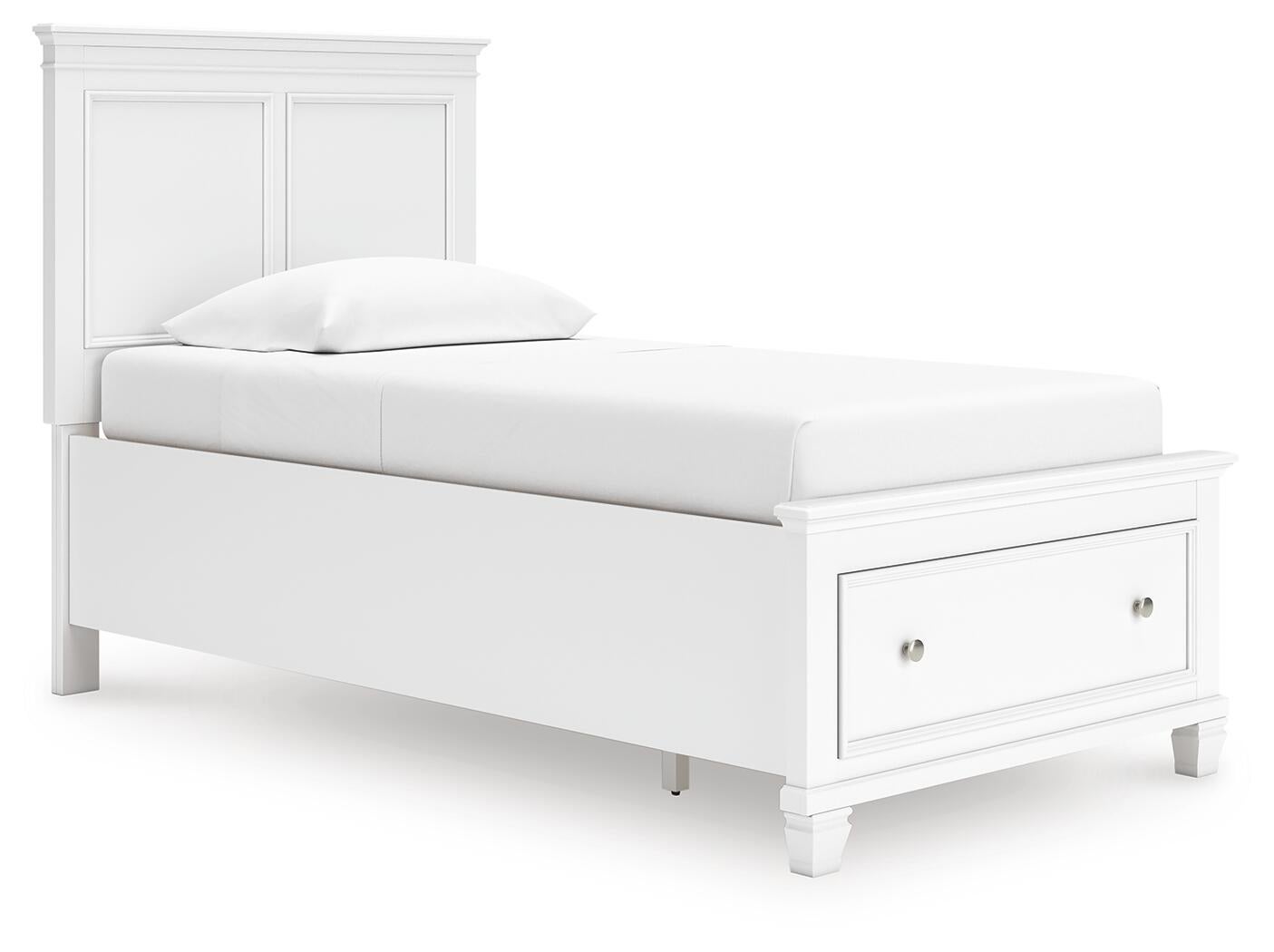 Cama con almacenamiento de dos paneles Fortman