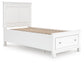 Cama con almacenamiento de dos paneles Fortman