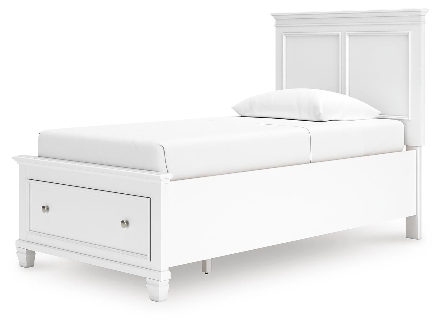 Cama con almacenamiento de dos paneles Fortman
