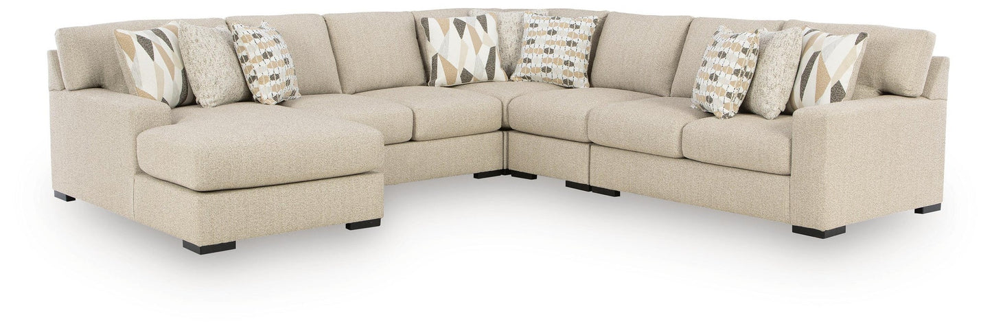 Sofá seccional Laurelgrove de 5 piezas con chaise longue