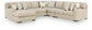 Sofá seccional Laurelgrove de 5 piezas con chaise longue