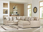 Sofá seccional Laurelgrove de 4 piezas con chaise longue