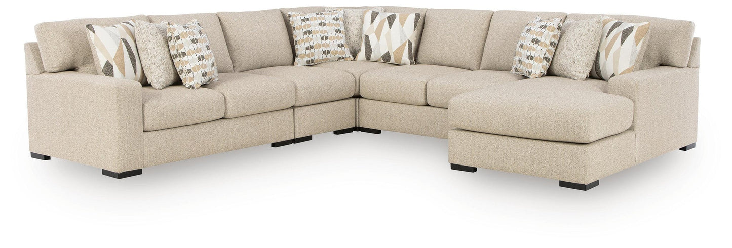 Sofá seccional Laurelgrove de 5 piezas con chaise longue
