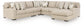 Sofá seccional Laurelgrove de 5 piezas con chaise longue
