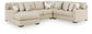 Sofá seccional Laurelgrove de 4 piezas con chaise longue
