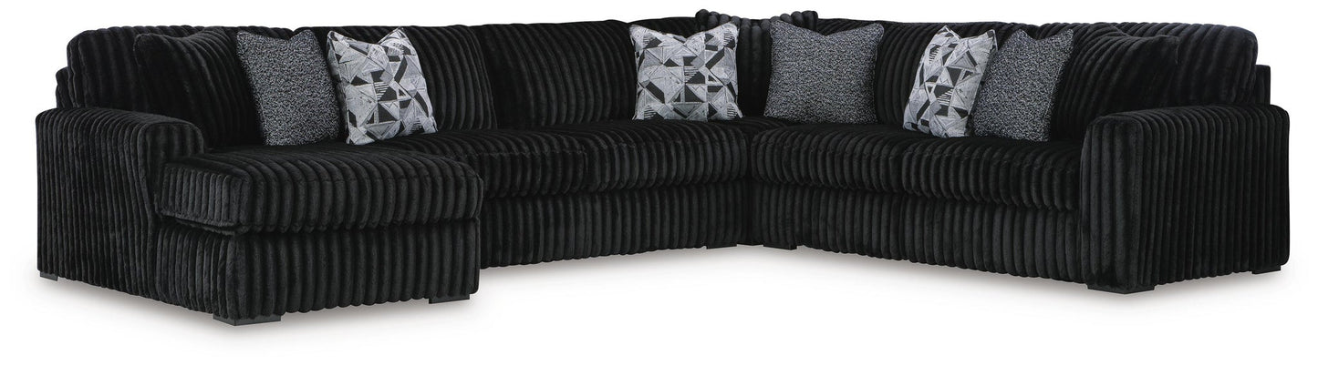 Sofá seccional de 6 piezas Midnight-Madness con chaise longue