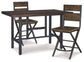 Kavara Counter Height Dining Table and 2 Barstools