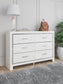 Altyra Queen Bookcase Headboard with Dresser