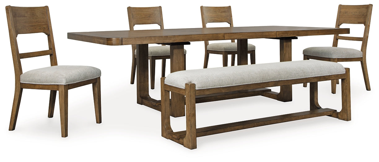 Cabalynn Dining Table and 4 Chairs and Bench