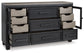 Foyland California King Panel Storage Bed with Dresser