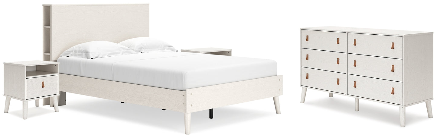 Aprilyn Full Bookcase Bed with Dresser and 2 Nightstands